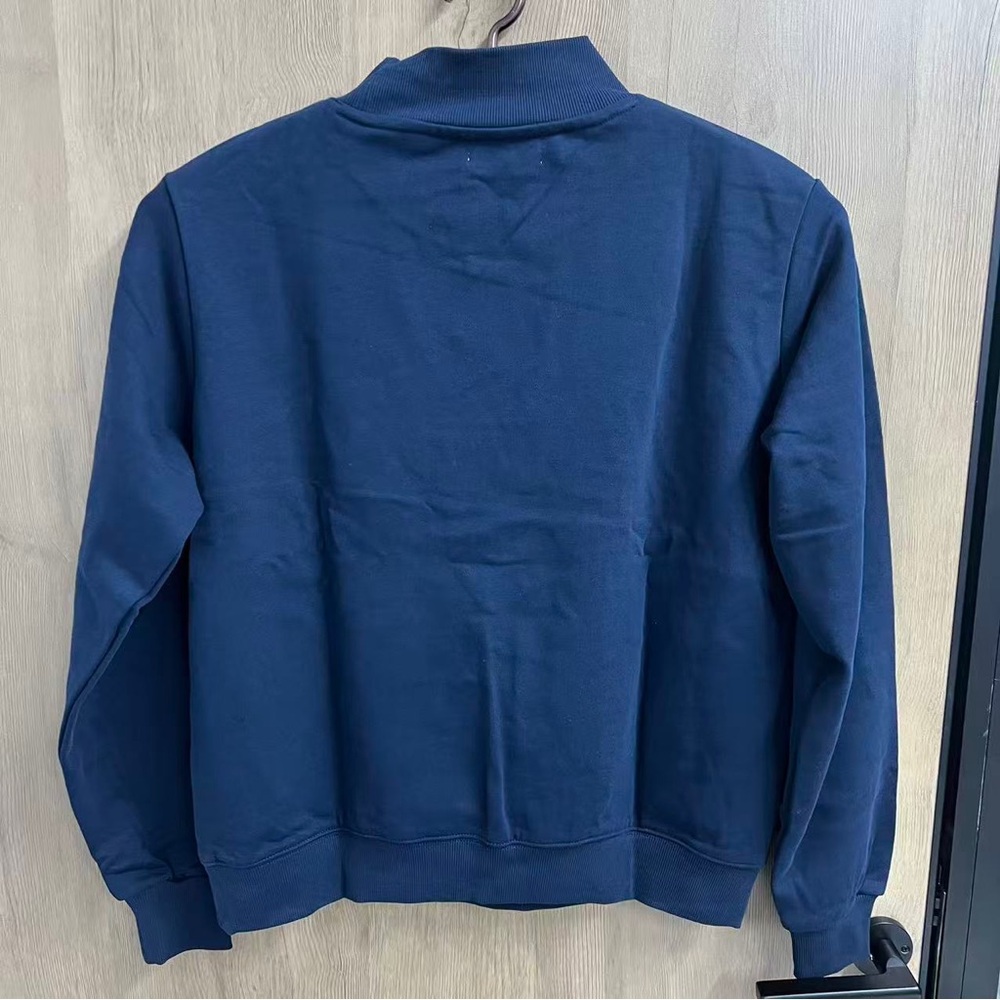 Parke Navy Crewneck Sweatshirt with Orange Applique - Picture 3 of 5